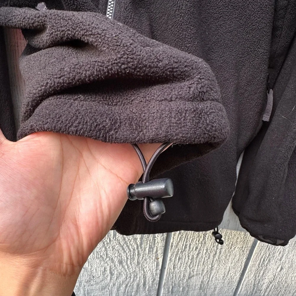 FILA Fleece Jacket Mens Large Full‎ Zip Mock Neck Coat Gray Performance